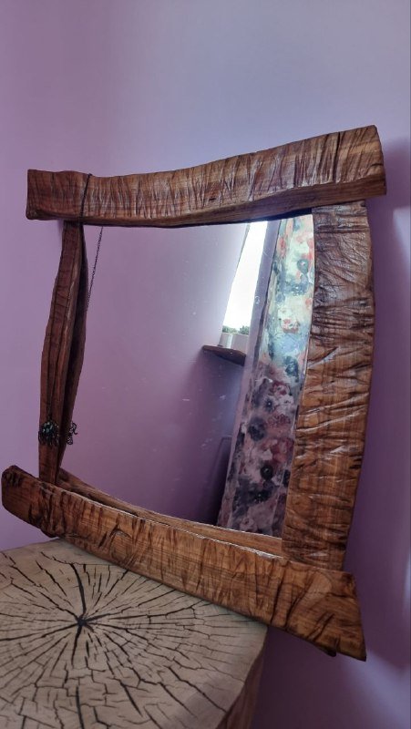 Два зеркала в деревянных рамах ручная работа 3