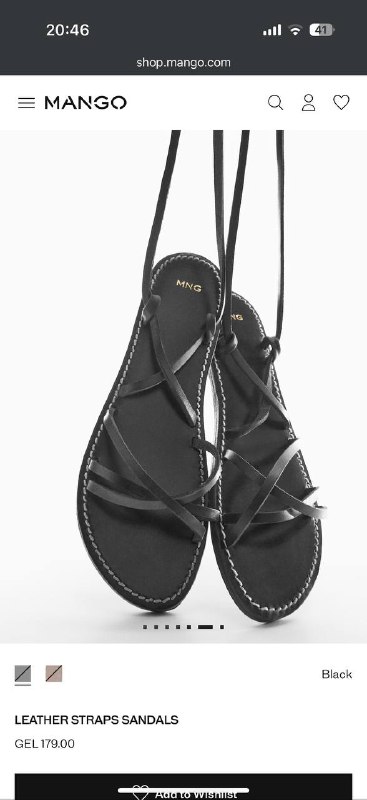 Mango sandals, Size 36, New 2