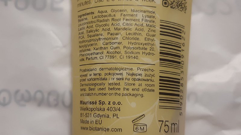 Энзимный пилинг AHA BHA кислоты 5