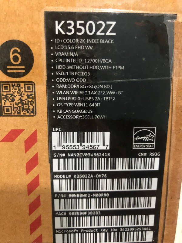 Ноутбук Asus Vivobook S K3502Z 7