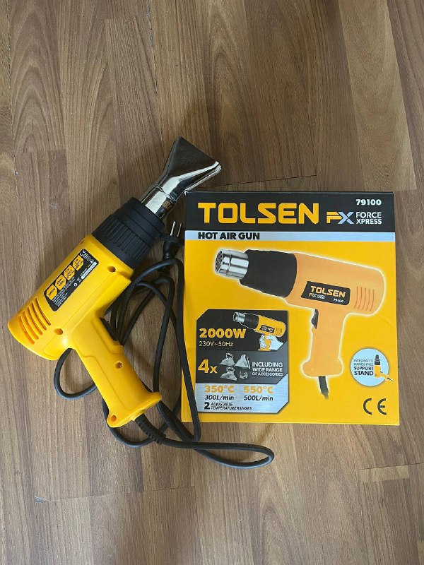 Фен строительный Tolsen 79100, Запайщик PFS-200, термопленка