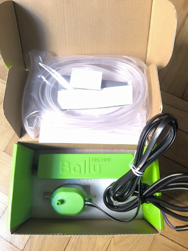 Дренажная низкошумная помпа ballu для кондиционера