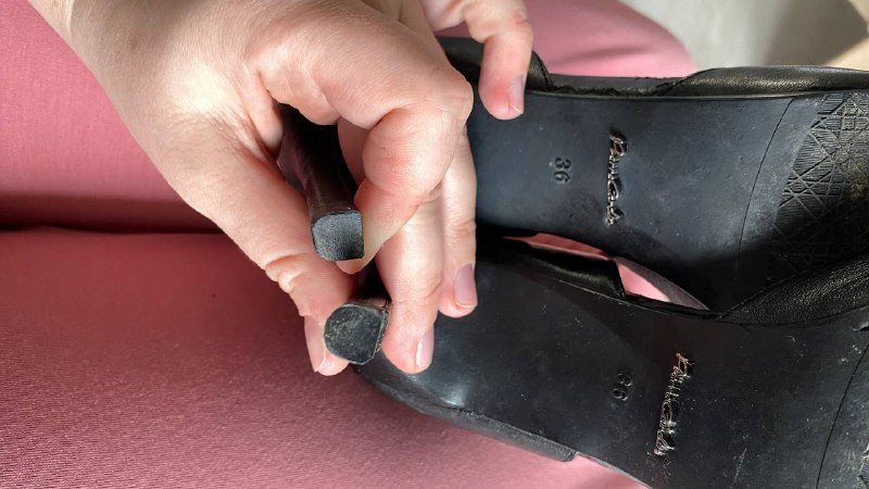 Кожаные туфли женские размер 36-37 3