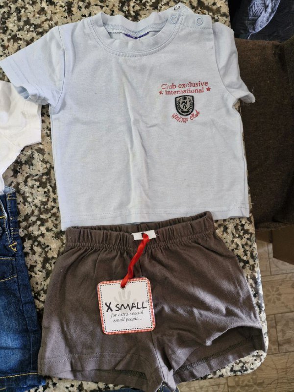 Оверолы для 6 месяцев и 1 года, маечка и шорты 3