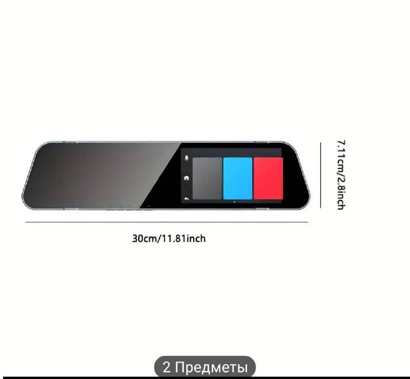 Видеорегистратор на зеркало с 2-ой камерой и картой памяти 3