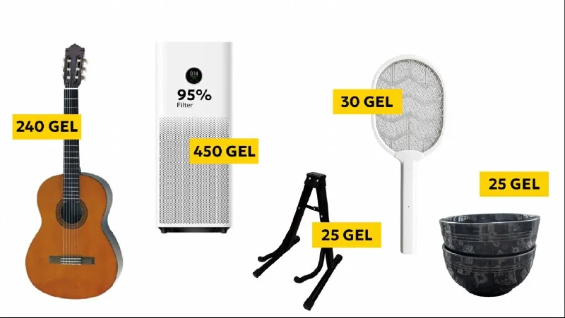 Yamaha C45, Xiaomi Mi Air Purifier 4 Pro, подставка для гитары, электрическая мухобойка, керамические миски