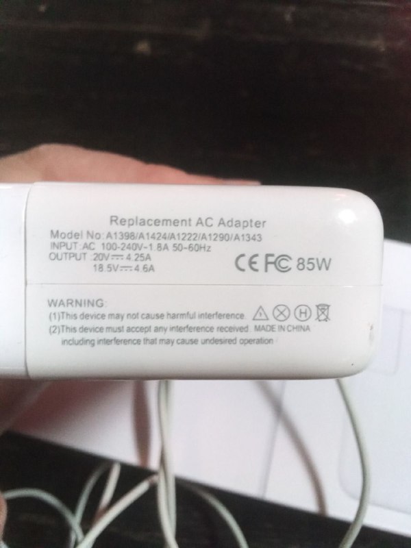Зарядка для Mac 85W MagSafe 2 Power Adapter 2
