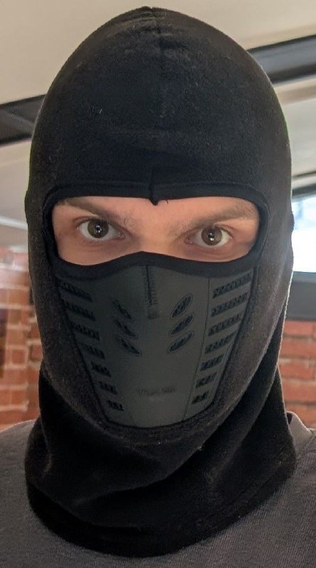 Зимняя маска для катания черная 3