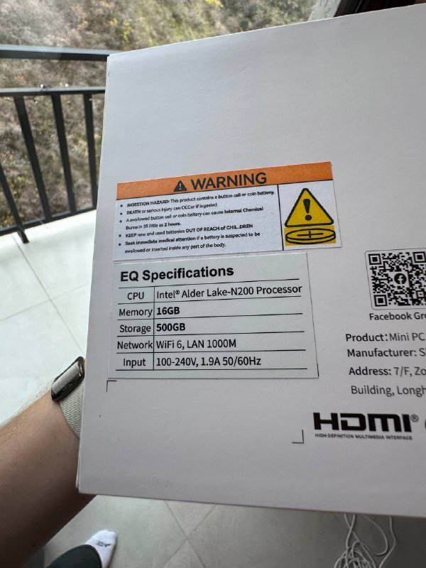 минипк Beelink EQ13 16GB RAM 500GB SSD 6