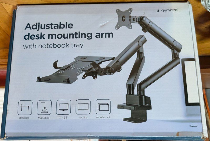 Кронштейн Gembird MA-DA3-02 для ноутбук и монитора 2