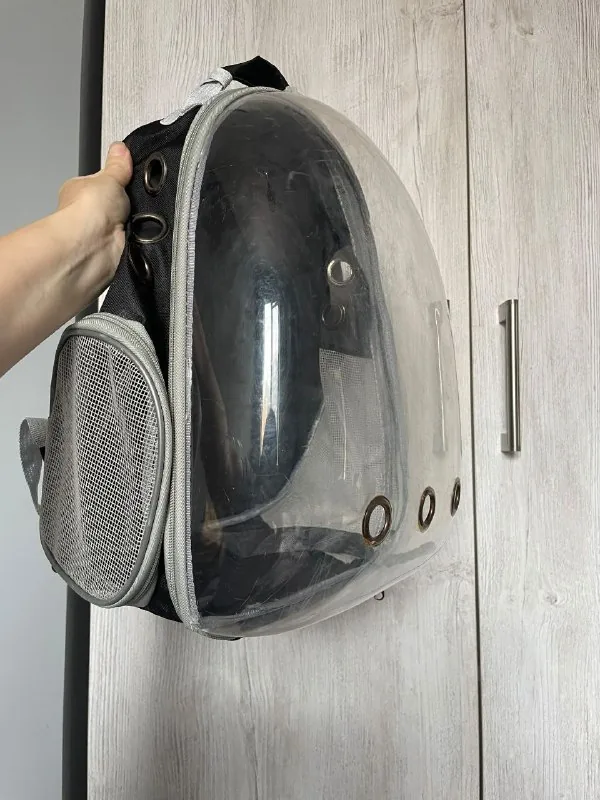 Прозрачный рюкзак для животных
