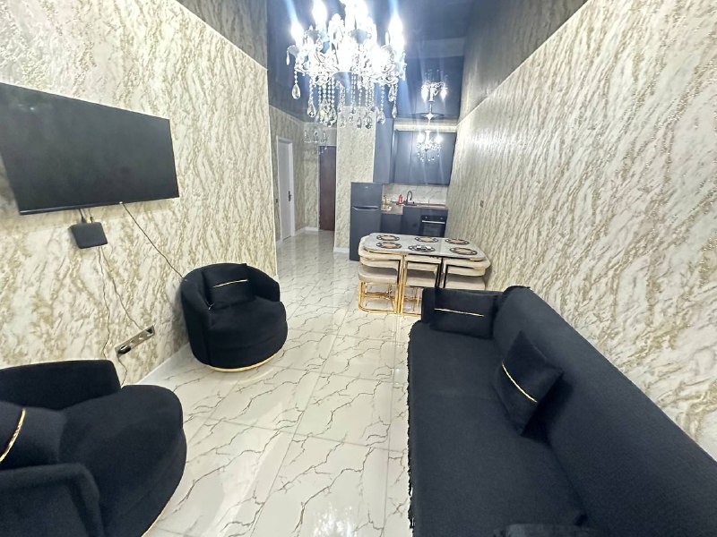 1+1 квартира в аренду, 60 кв.м, 35 этаж, вид на море, духовой шкаф 2