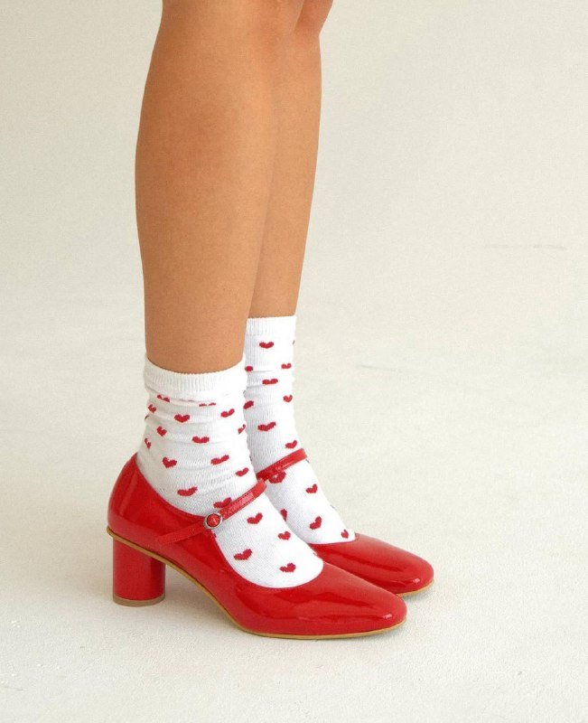 Красные туфли мэри джейн на каблуке 36 3