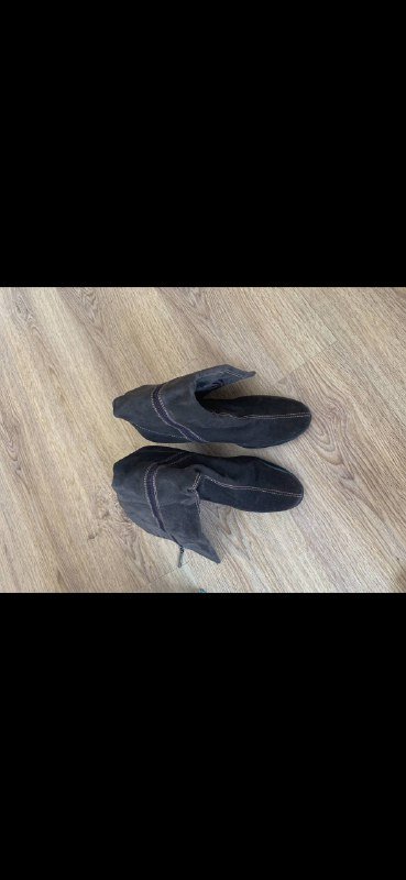 Сапоги из натуральной замши р.38