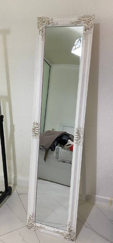 Штанга для одежды, зеркало напольное, коврик для йоги, фен 2