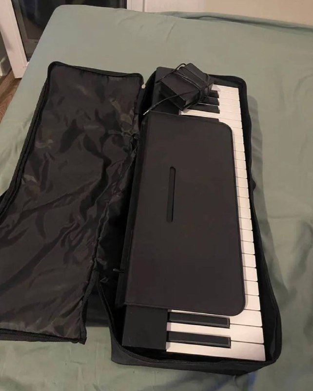 Цифровое складное пианино с чехлом стойкой педалью 4