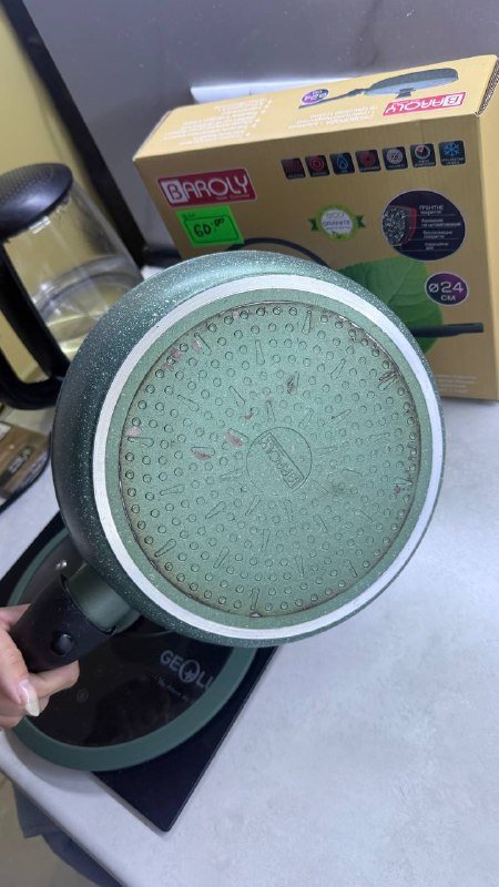 Сковорода 24 см с крышкой гранитное покрытие 5