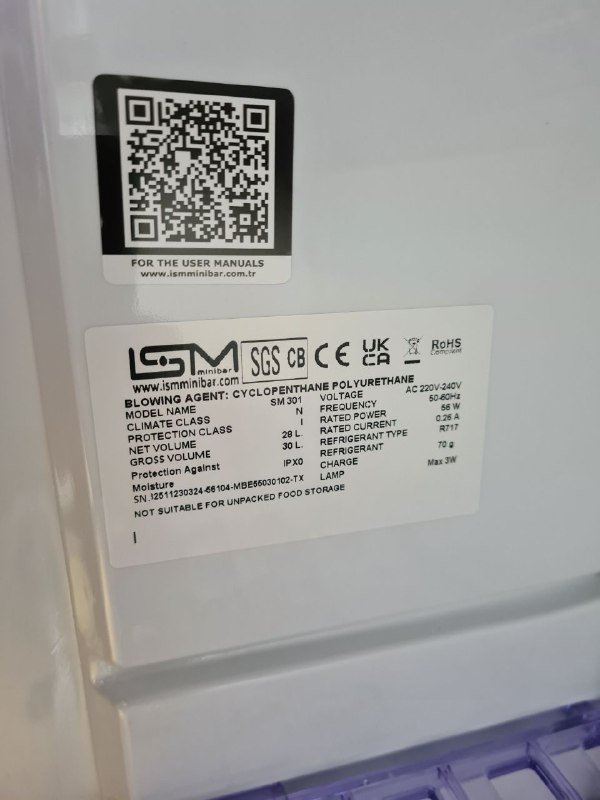 Небольшой энергоэффективный холодильник 30 л 3