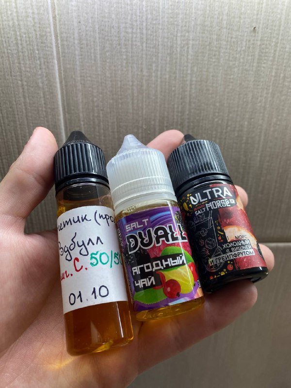Жидкости для вейпа миксология редбулл холодный, дуалл ягодный чай, ультра морс вишня грейпфрут