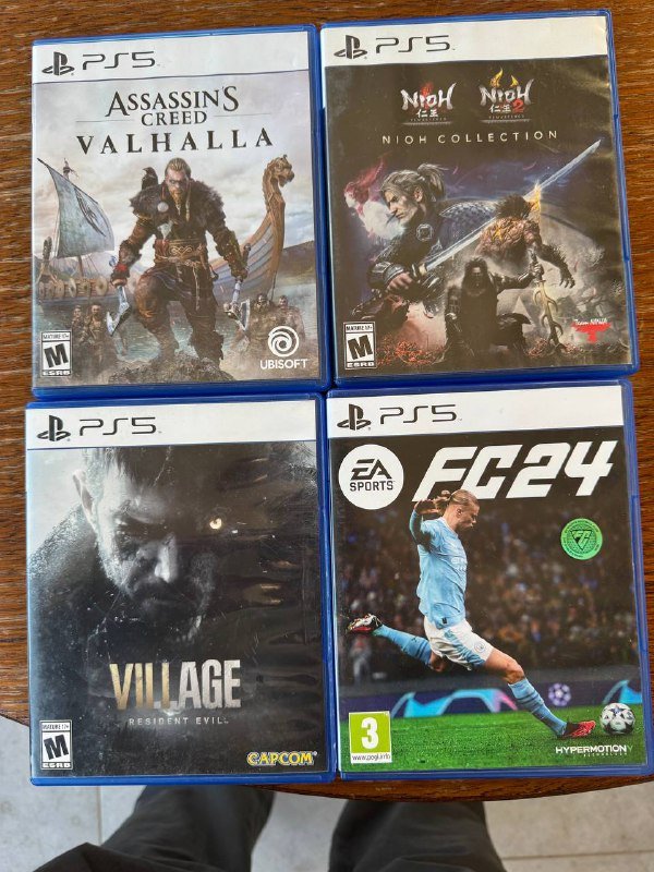 Assasins Creed Valhalla, Resident Evil Village, Back 4 Blood, Nioh Collection PS5 игры 2