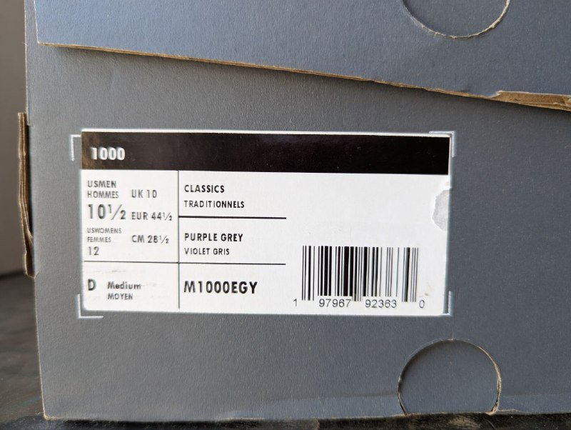 Кроссовки New Balance 1000 6