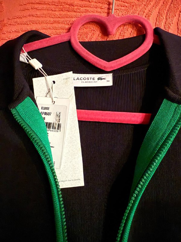 Платье Lacoste тёмно-синее с зелёными и белыми акцентами 2