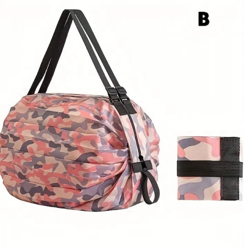 Вместительная складная камуфляжная сумка с ремнем