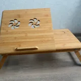 Wooden and black bed laptop tables 2