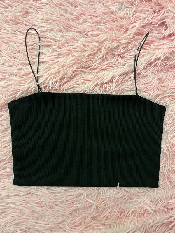 Черный базовый топ размер S