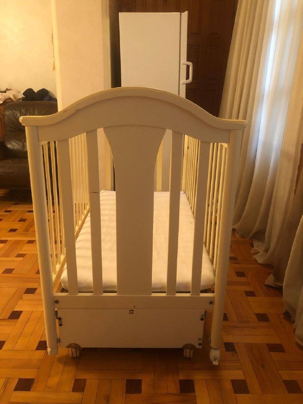 Кроватка Pali из натурального бука с одеялом 5