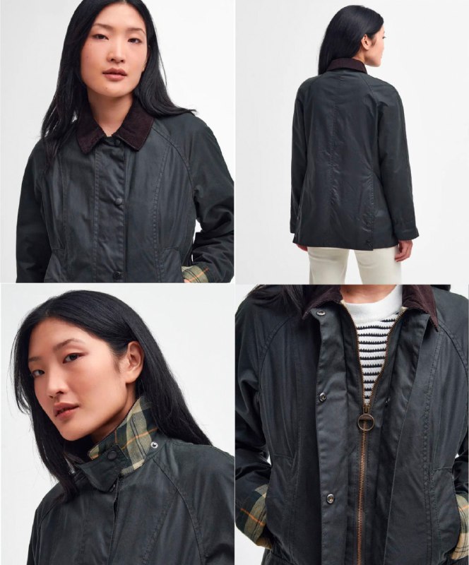 женская куртка Barbour Beadnell Waxed Jacket размер M 7