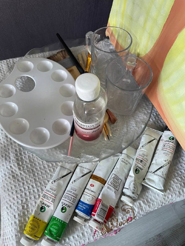 Мольберт, краски и кисти в подарок 3