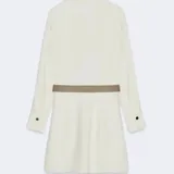 ZARA платье мини из крепа с поясом 4