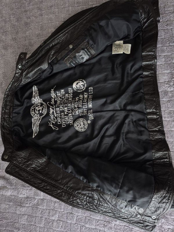 Кожаная куртка Tommy Hilfiger, Куртка Diesel из кожи бизона, зимняя куртка Diesel 6