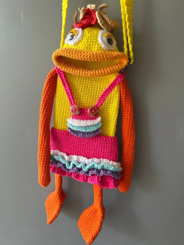 Вязаные чехлы для телефона лягушка обезьянка утка 5