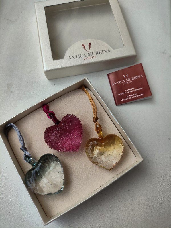 Винтажные подвески сердце из муранского стекла, набор бабочка из серебра, вязаная кофта с пайетками