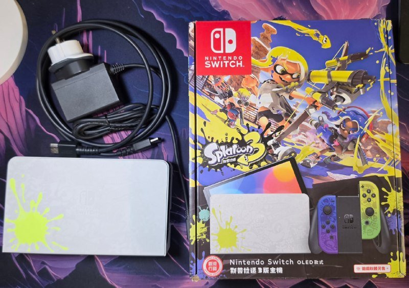 Док-станция Nintendo Switch OLED Splatoon Edition с блоком питания и HDMI кабелем
