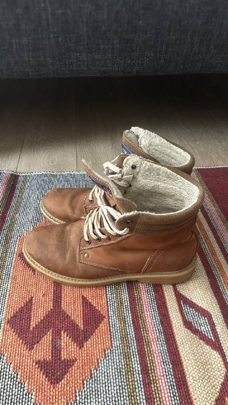 туфли кожа винтажные, зимние ботинки нубук 4