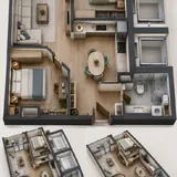Квартира 53 м² в Батуми, 3 комнаты 8