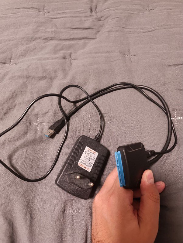 Переходник SATA - USB 3.0, Блок питания 12V 2A