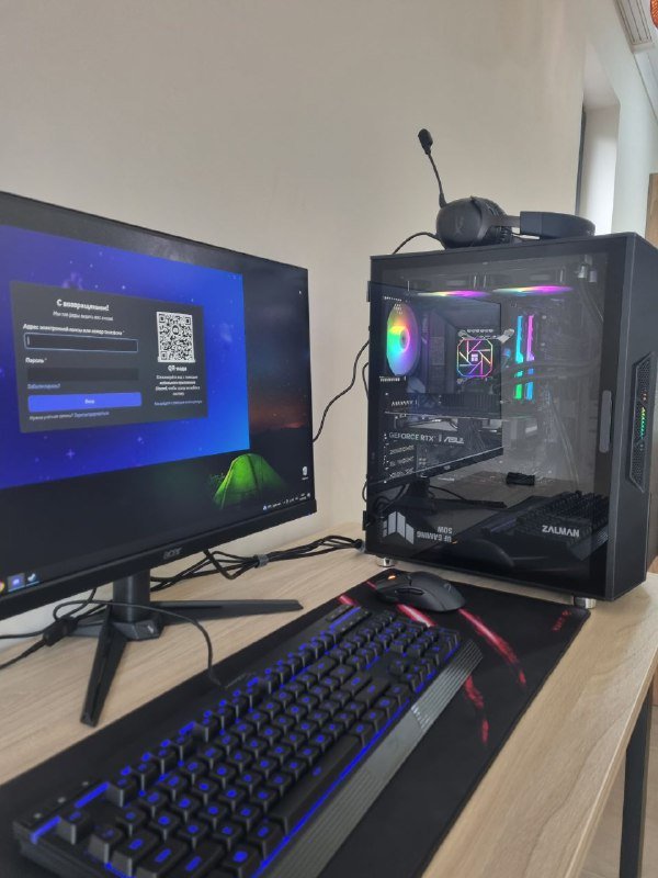 Компьютер с Intel i5 12600KF, RTX 5060, 16GB RAM, 500GB SSD 3