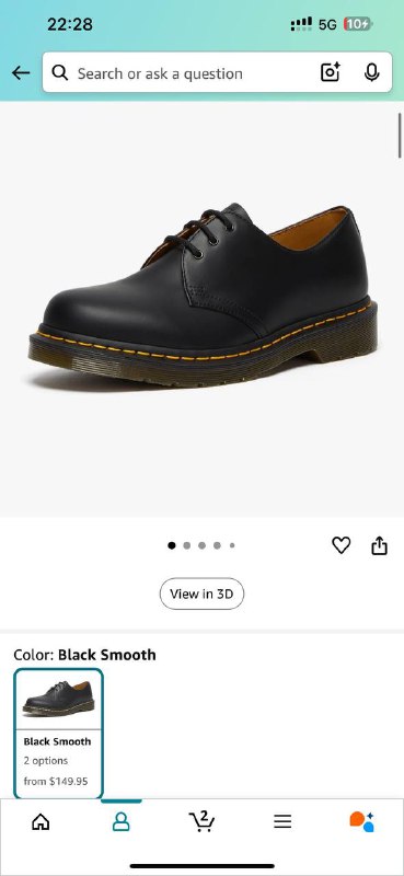 Ботинки Dr. Martens 1461 3-Eye Gibson размер 42 5