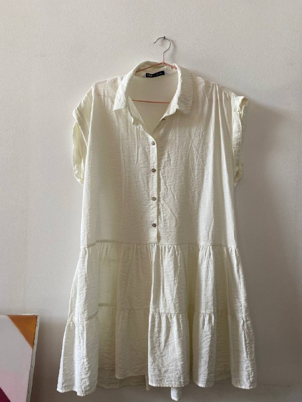Женское мини-платье Zara белое размер M 2