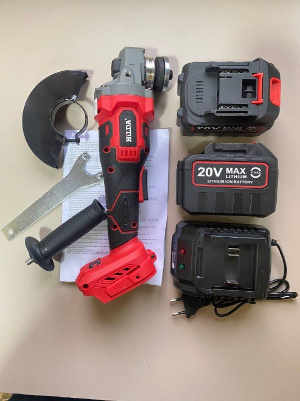 Аккумуляторная болгарка HiLDA с АКБ 20V 6A.h