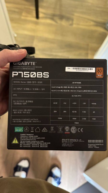 Блок питания Gigabyte 750W P750BS 4