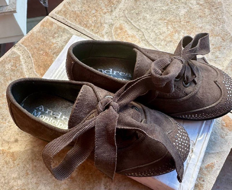 Замшевые детские ботинки Andrea Montelpare размер 25 2