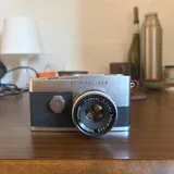 плёночный фотоаппарат Olympus Pen F, объектив Olympus Zuiko 38mm 1