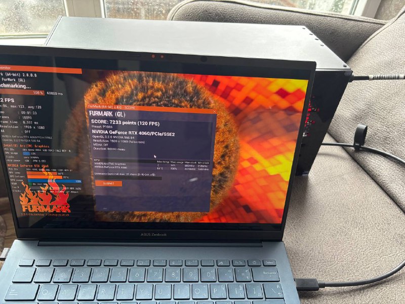 Внешняя видеокарта eGPU, GeForce RTX 4060 8Gb 8