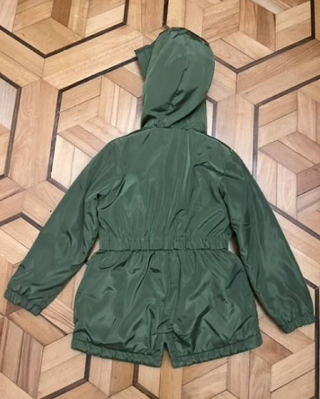 Парка утепленная и экокожа куртки для девочки 6-7 лет 2