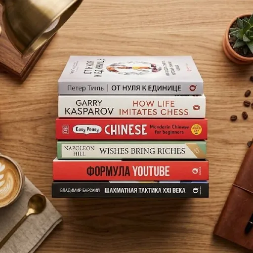 Книги по бизнесу, шахматам, языкам и контенту